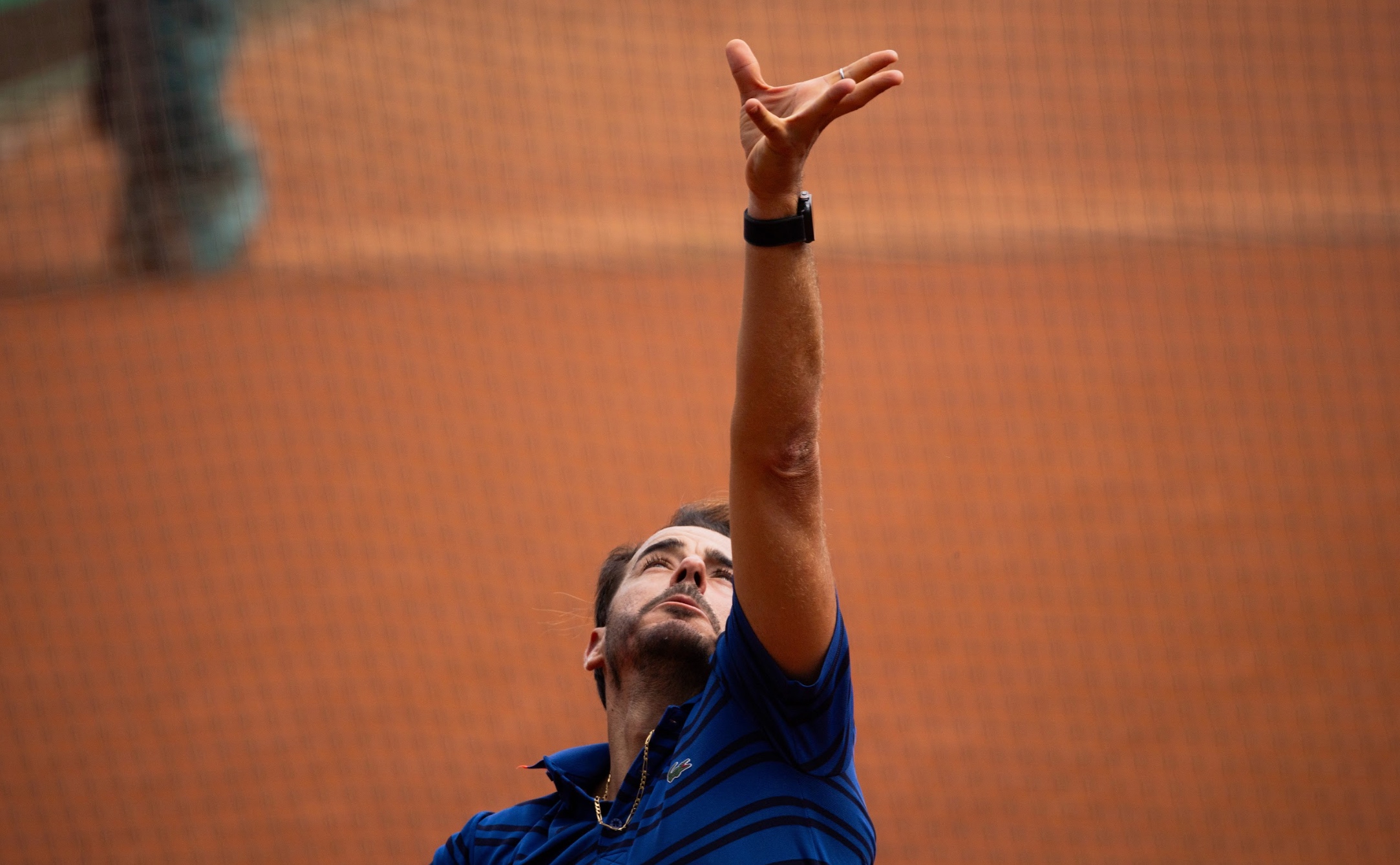 Fred Gil victory celebration at ITF World Tennis Masters Tour